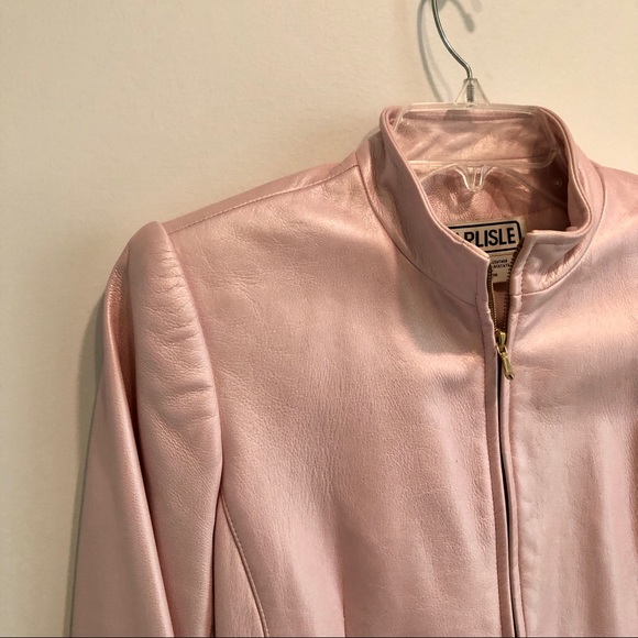 BARBIE inspo Pink 100% genuine leather jacket - Picture 4 of 6